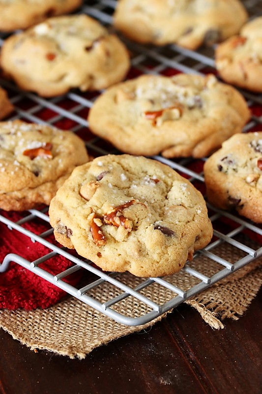 Pretzel ChocolatePeanut Butter Chip Cookies The Kitchen is My Playground