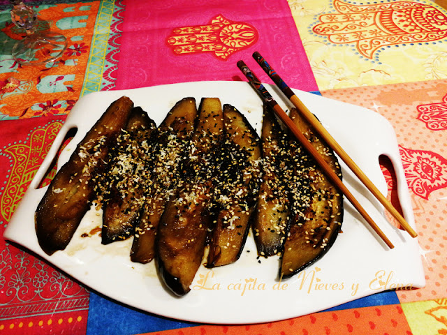 Berenjenas en escabeche chino