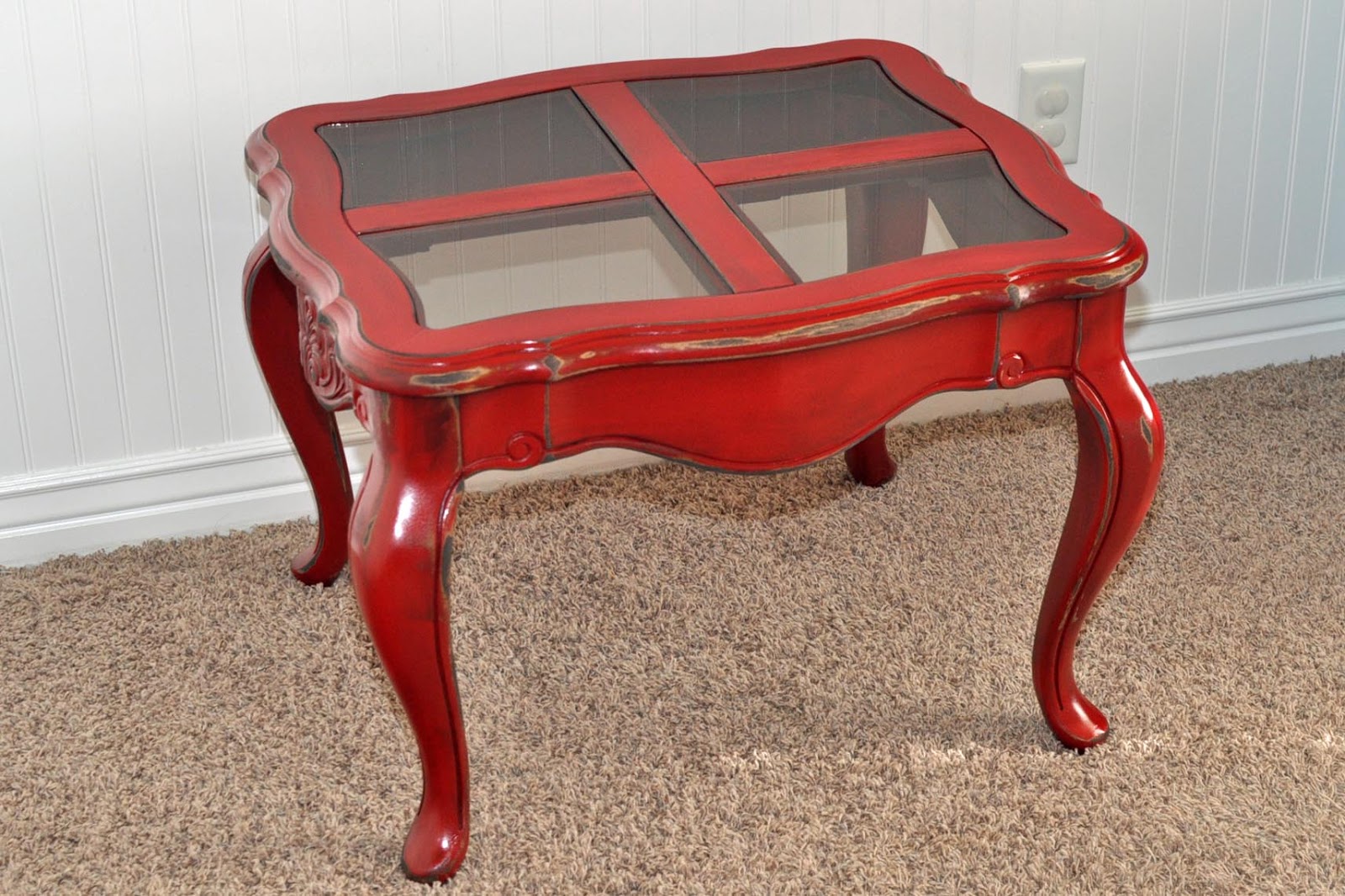 {Cleverly Crafty} {RED} End TABLE