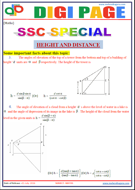 Digi Page - Height and Distance