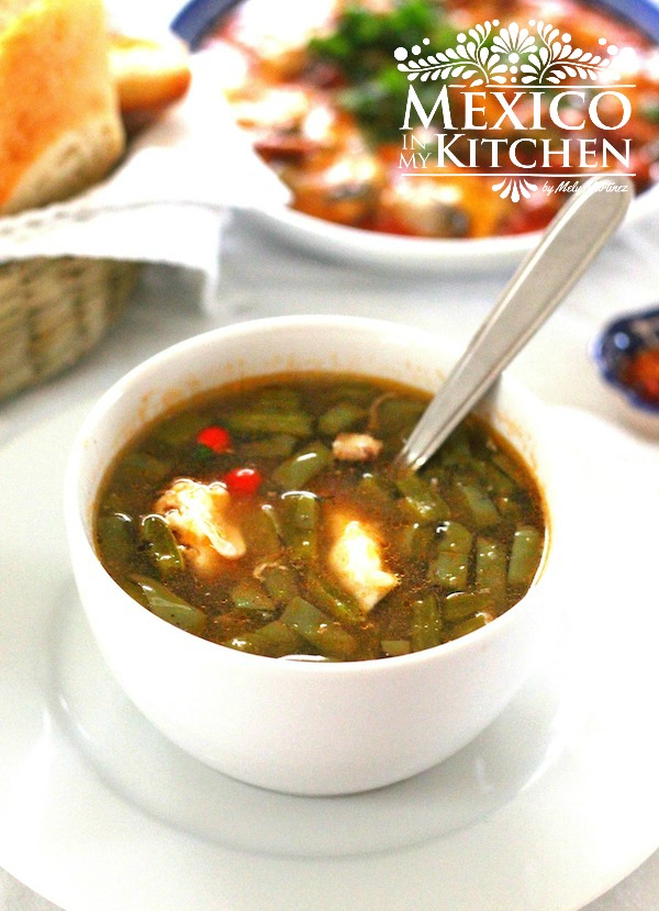 Mexico in My Kitchen Nopal Soup (Nopales Navegantes) Authentic