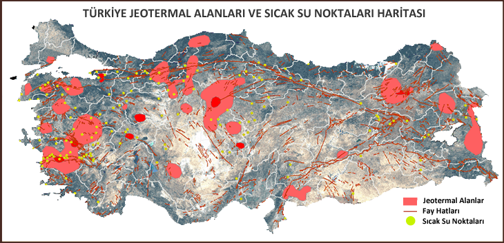 volkan ataş: Türkiye Sıcak Su Noktaları Haritası