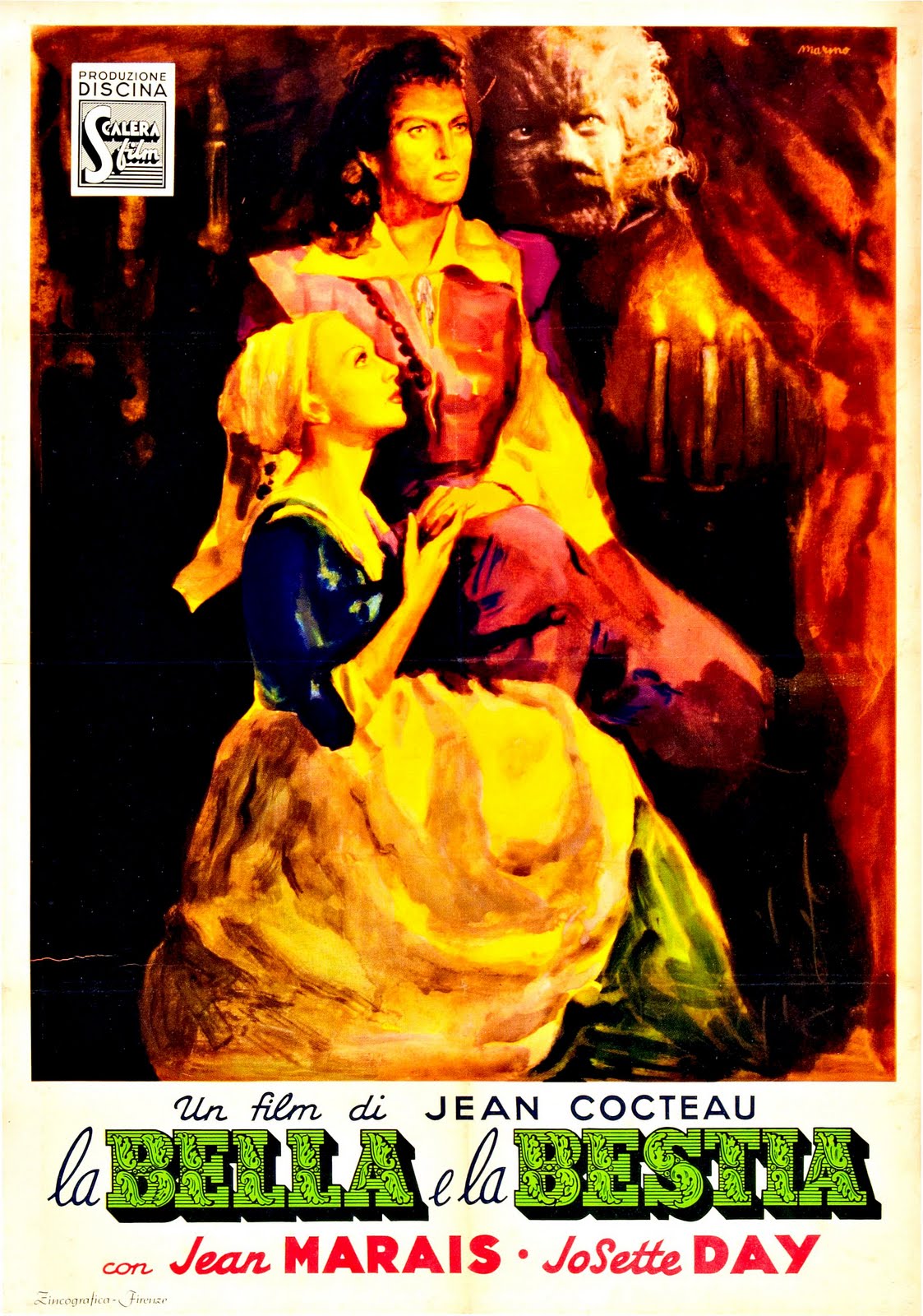 Affiche La Belle Et La Bete Cocteau Cover Univers: La belle et la bête (1946) Jean Cocteau.France