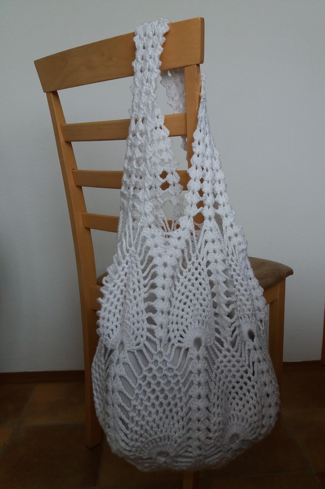 pineapple crochet market bag pattern