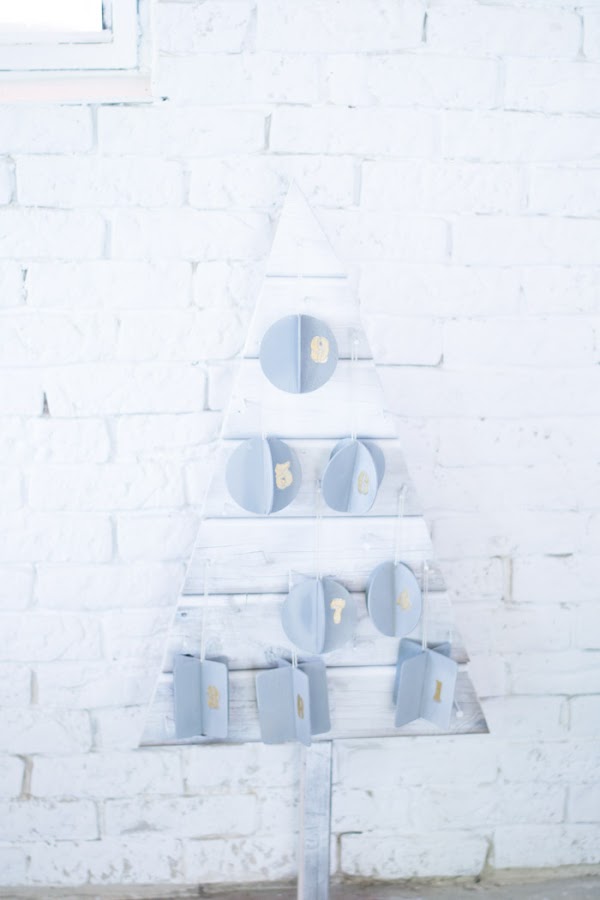 Adornos de madera árbol diy