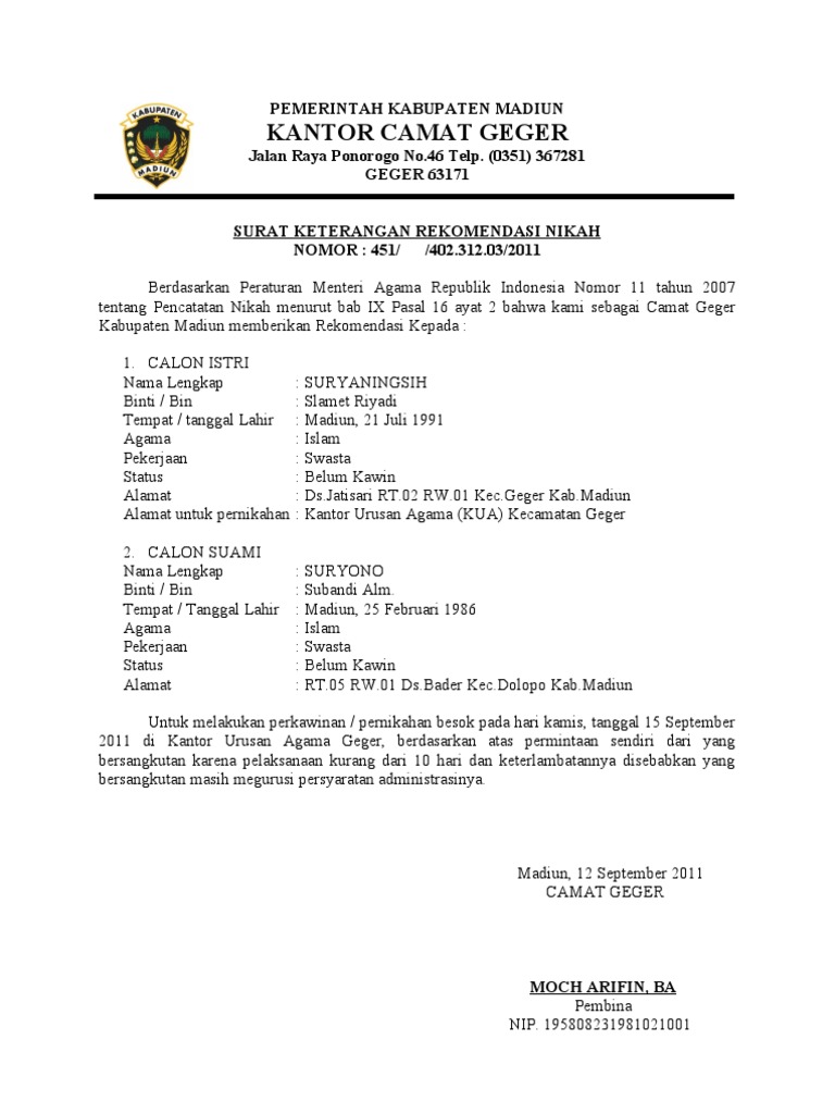 Informasi Seputar Dunia Militer Dan Intelijen Contoh Surat