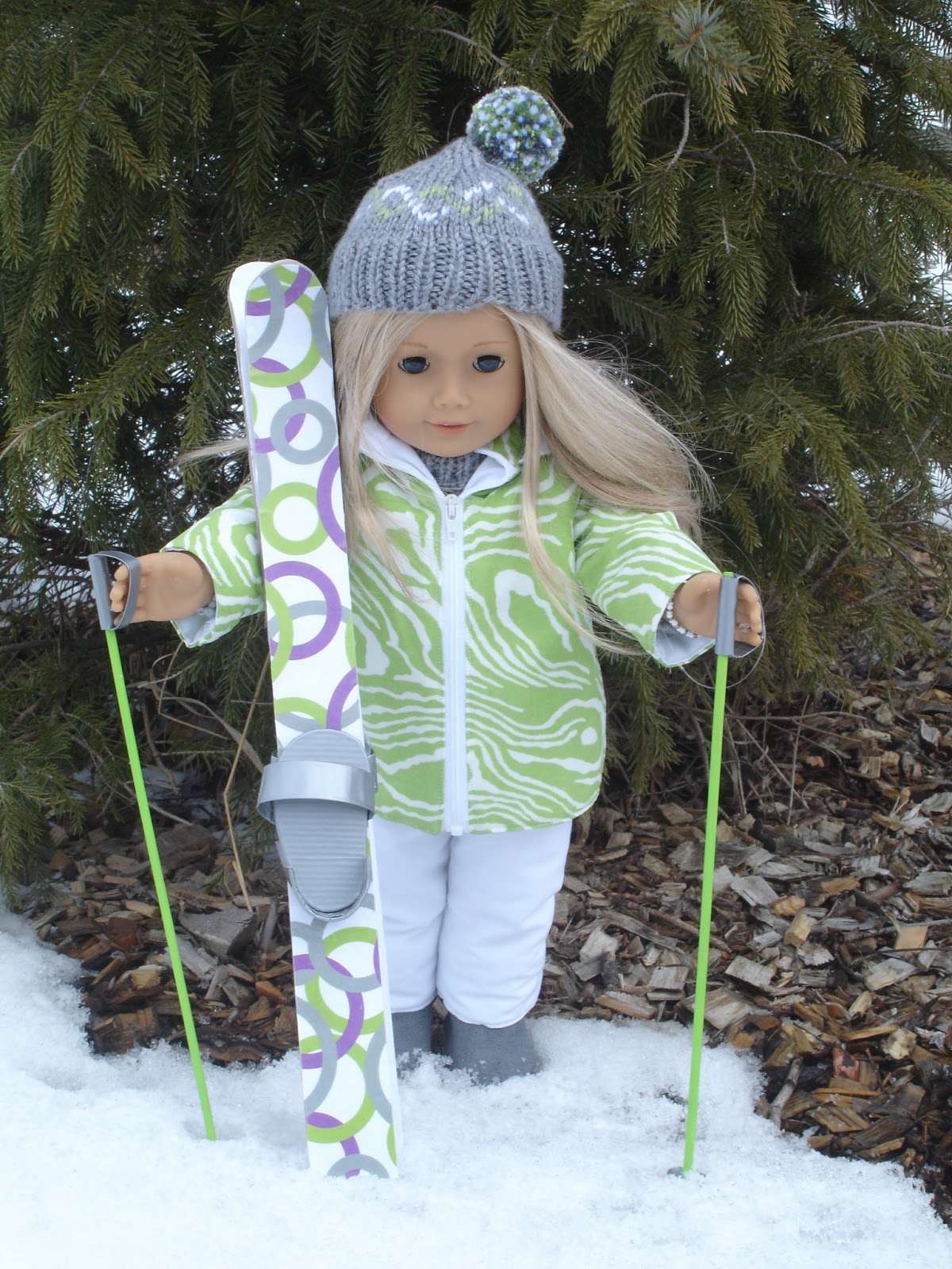 american girl doll skis