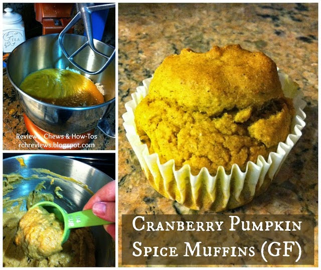 Gluten Free Cranberry Pumpkin Spice Muffins by RCH Reviews