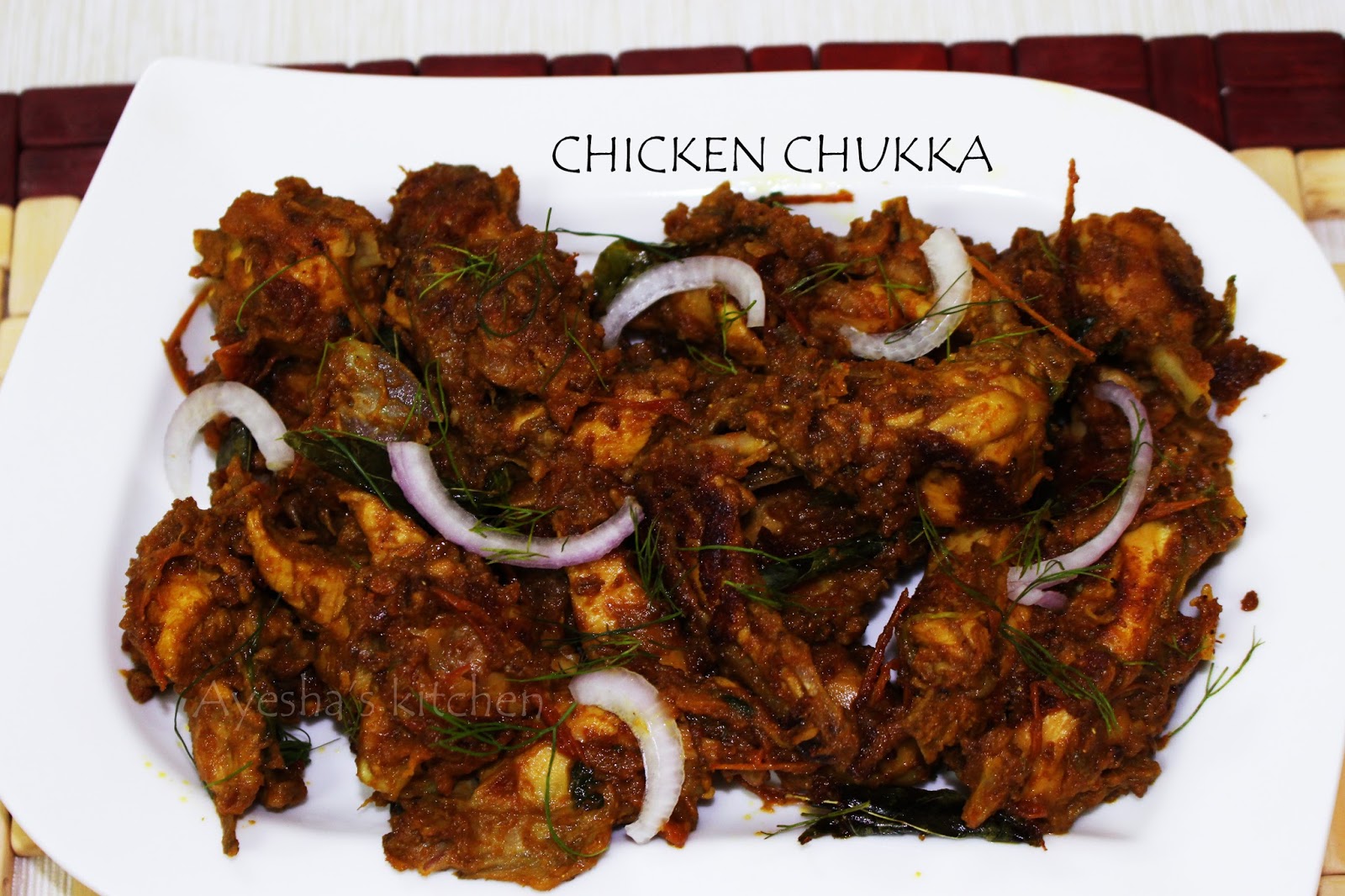 CHICKEN RECIPES - CHICKEN CHUKKA / CHICKEN SUKKA RECIPE