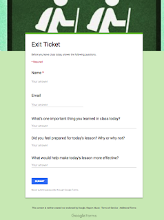 Exit Ticket Template