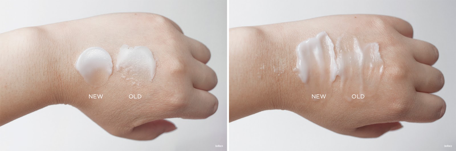 lavlilacs heimish All Clean Balm swatch old versus new