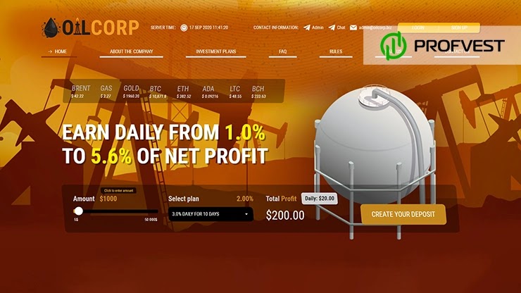 Oilcorp: обзор и отзывы о oilcorp.biz (HYIP платит) Oilcorp обзор и отзывы HYIP-проекта