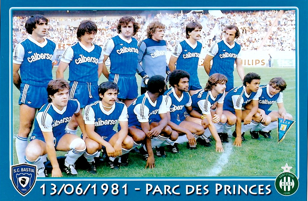 BASTIA Campeón de la Copa de Francia 1981 BASTIA Campeón de la Copa de Francia 1981