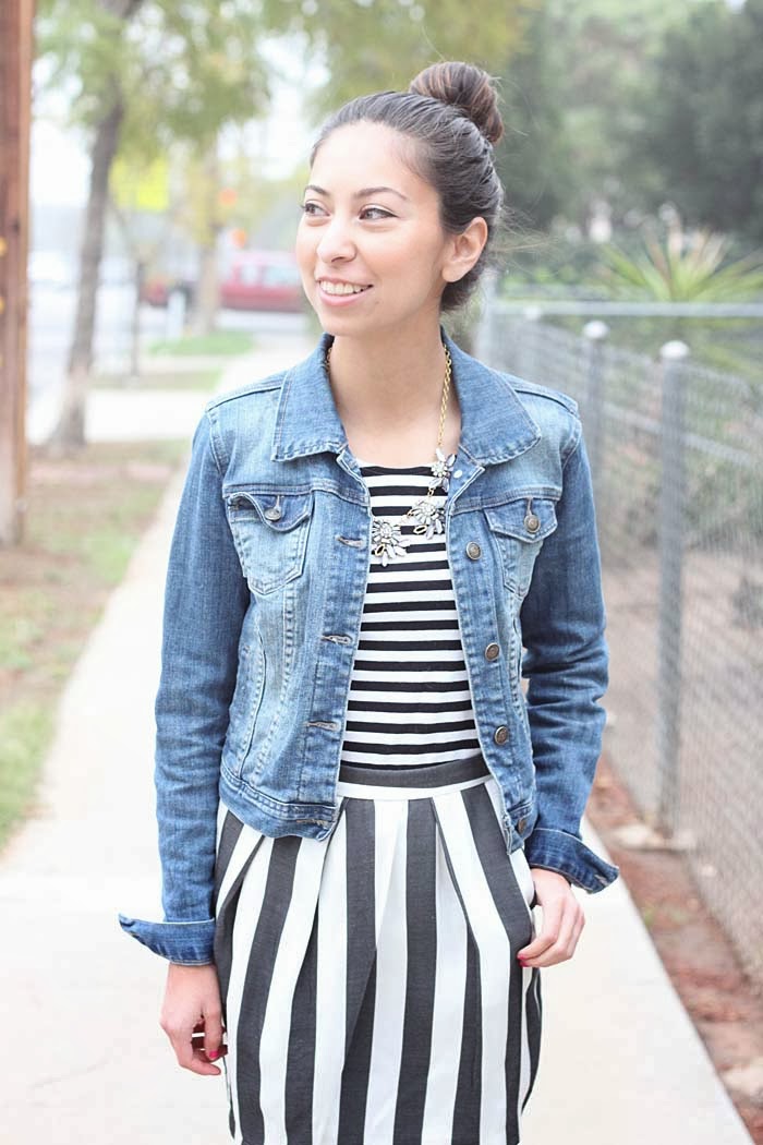 how to pattern mix with stripes