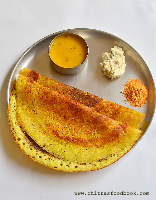 Mint coriander leaves dosa Mint coriander leaves dosa