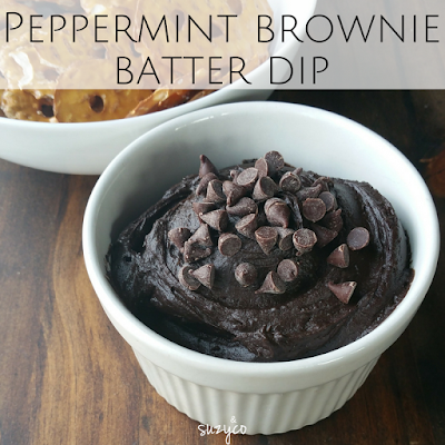 peppermint brownie batter dip
