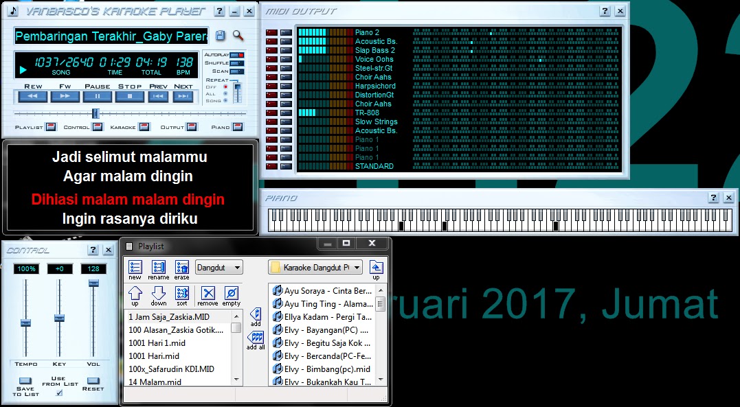 Lagu Dangdut Midi Karaoke