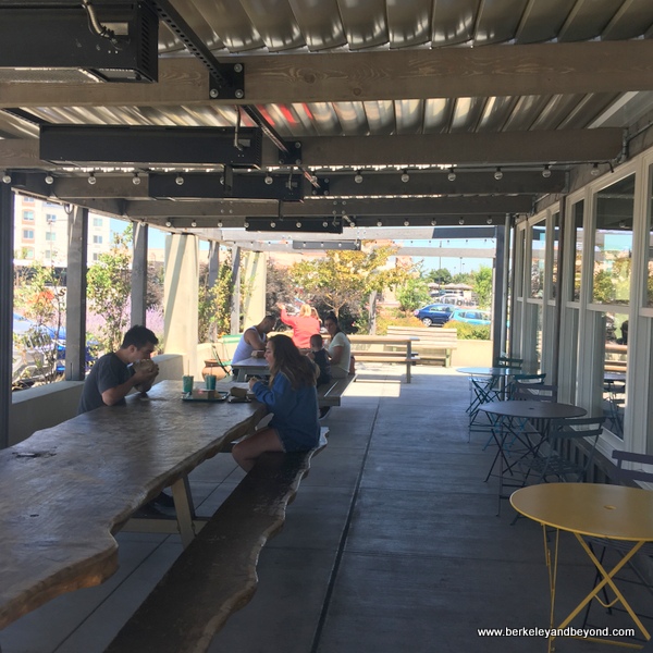 dining patio at Amy’s Drive Thru in Rohnert Park, California dining patio at Amy’s Drive Thru in Rohnert Park, California