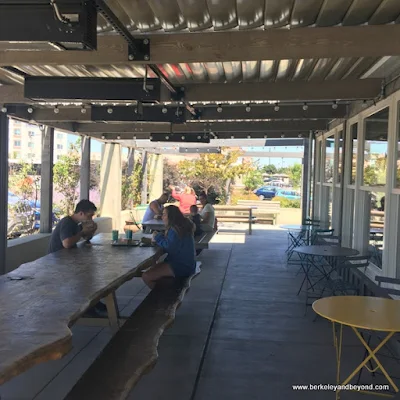 dining patio at Amy’s Drive Thru in Rohnert Park, California