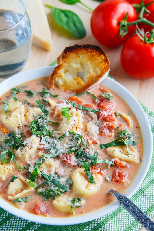 Creamy Parmesan Tomato and Spinach Tortellini Soup Creamy Parmesan Tomato and Spinach Tortellini Soup