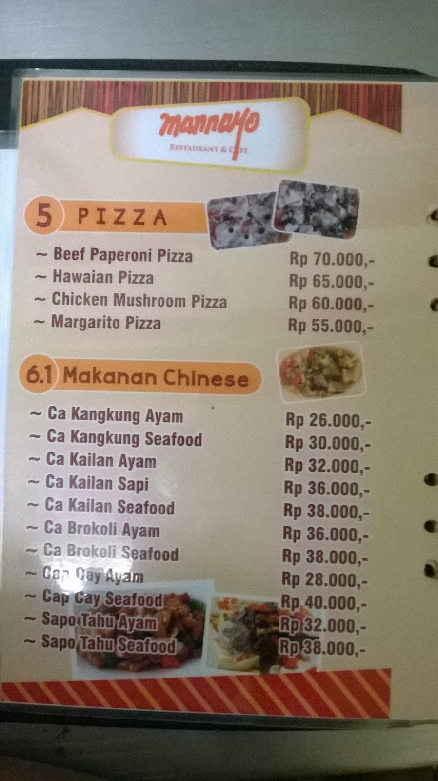 Jago Restaurant Menu Jago Restaurant Menu