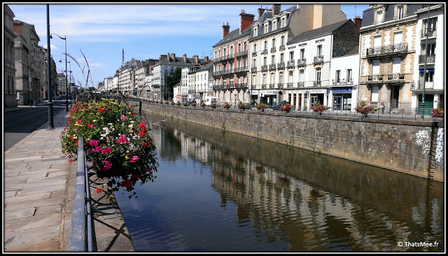 Ville Rennes Quai Emile Zola fleuve Vilaine