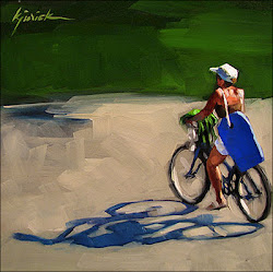 cast shadows shadow paintings jurick karin important why painting subject extension rider without re extend artists emptyeasel bike compose being