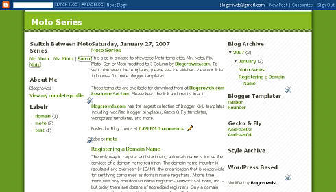 Son of Moto (Mean Green Blogging Machine variation)