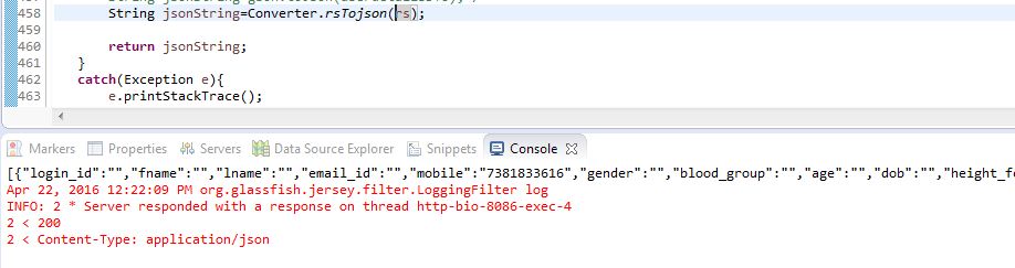 Plate Of Code Convert Java Jdbc Resultset To Json Using Rstojson Api In Java