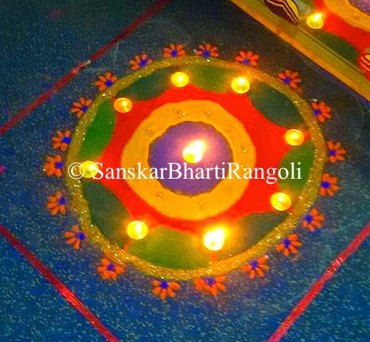 Unique Rangoli Design - Sanskar Bharti Rangoli