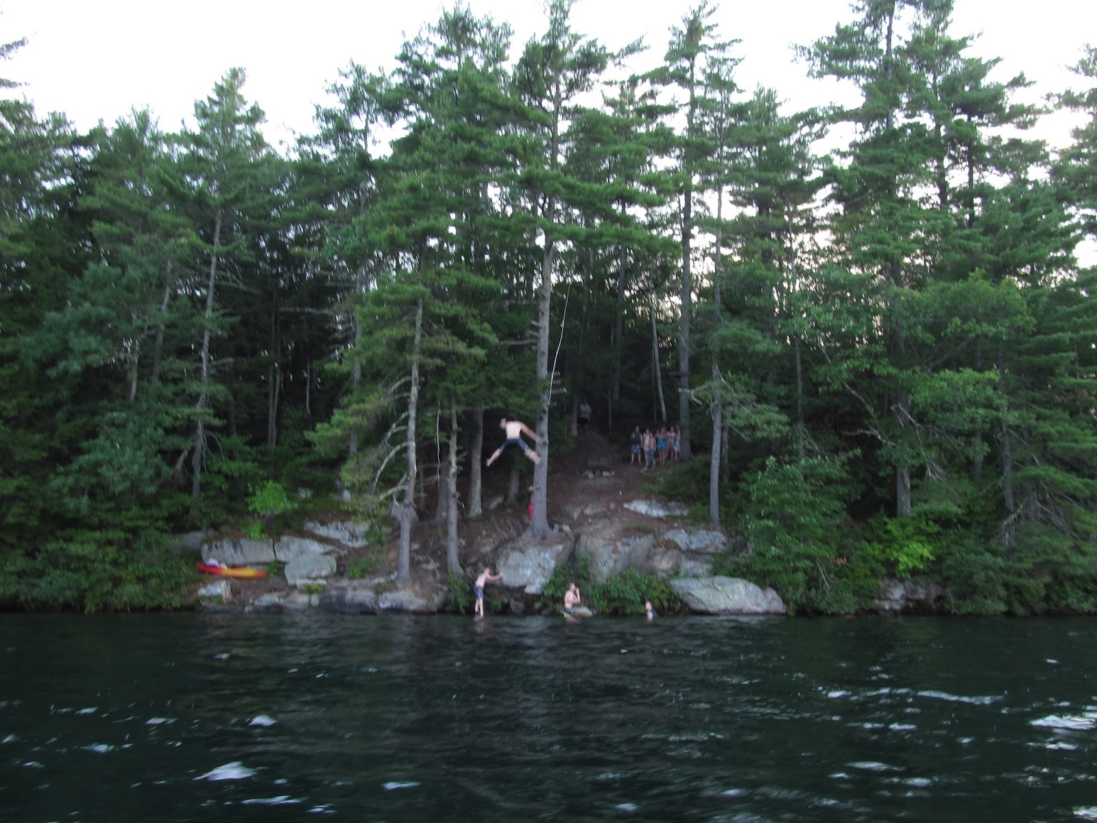 Recreational Kayaking in Maine Trickey Pond, Naples