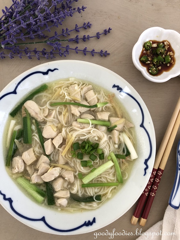 GoodyFoodies Recipe Ginger Wine Chicken Mee Sua 姜酒鸡面线