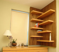 corner shelf wall wooden floating storage idea whole priority blogthis email