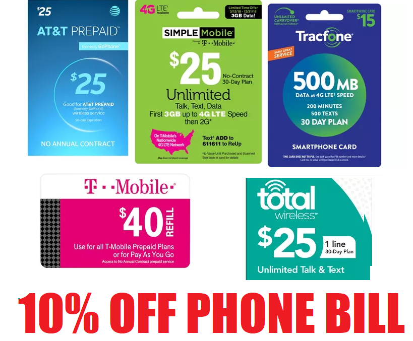 T Mobile Refill Card Tmobile 50 Prepaid Refill Card Monthly Plan / Pay As You Go