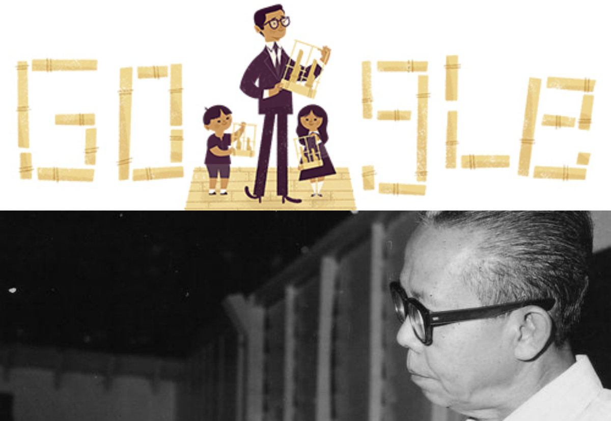 Daeng Soetigna Pencipta Angklung Daeng Soetigna di logo Google hari ini