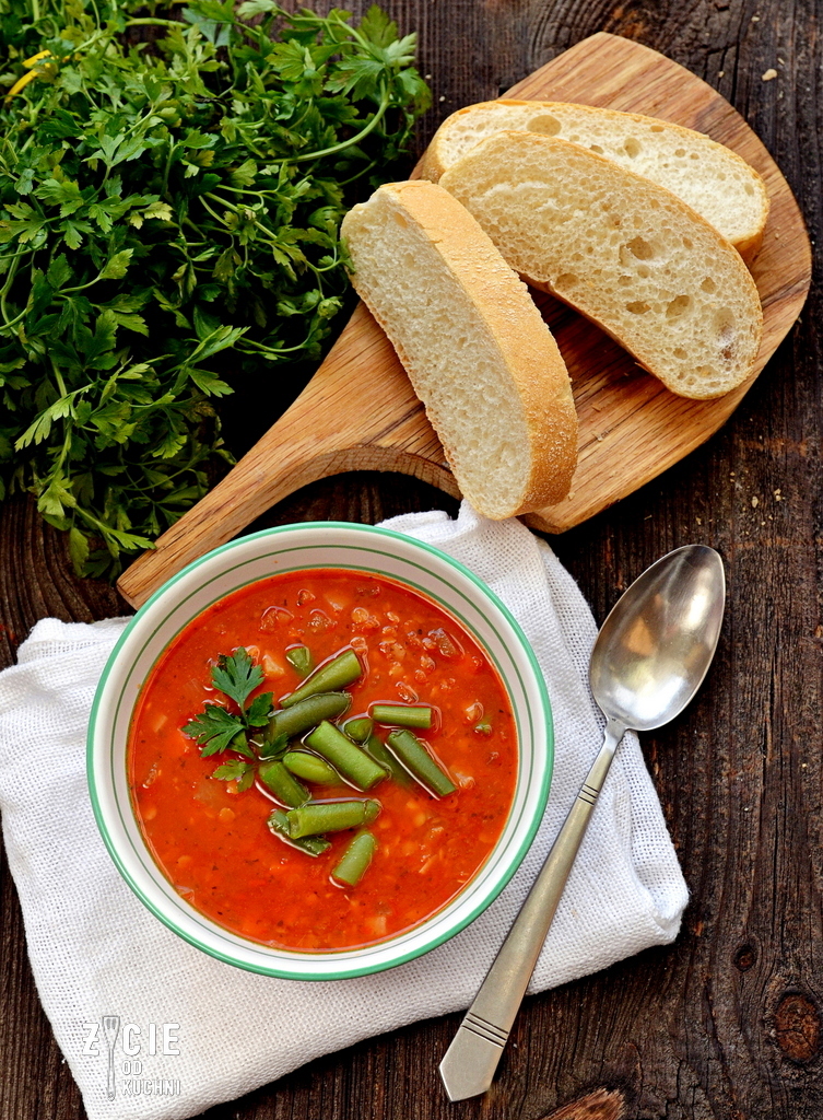 zupa, czerwona soczewica, zupa z soczewicą, zielona fasolka,poltino, zielona fasolka poltino,zimowa zupa, zycie od kuchni