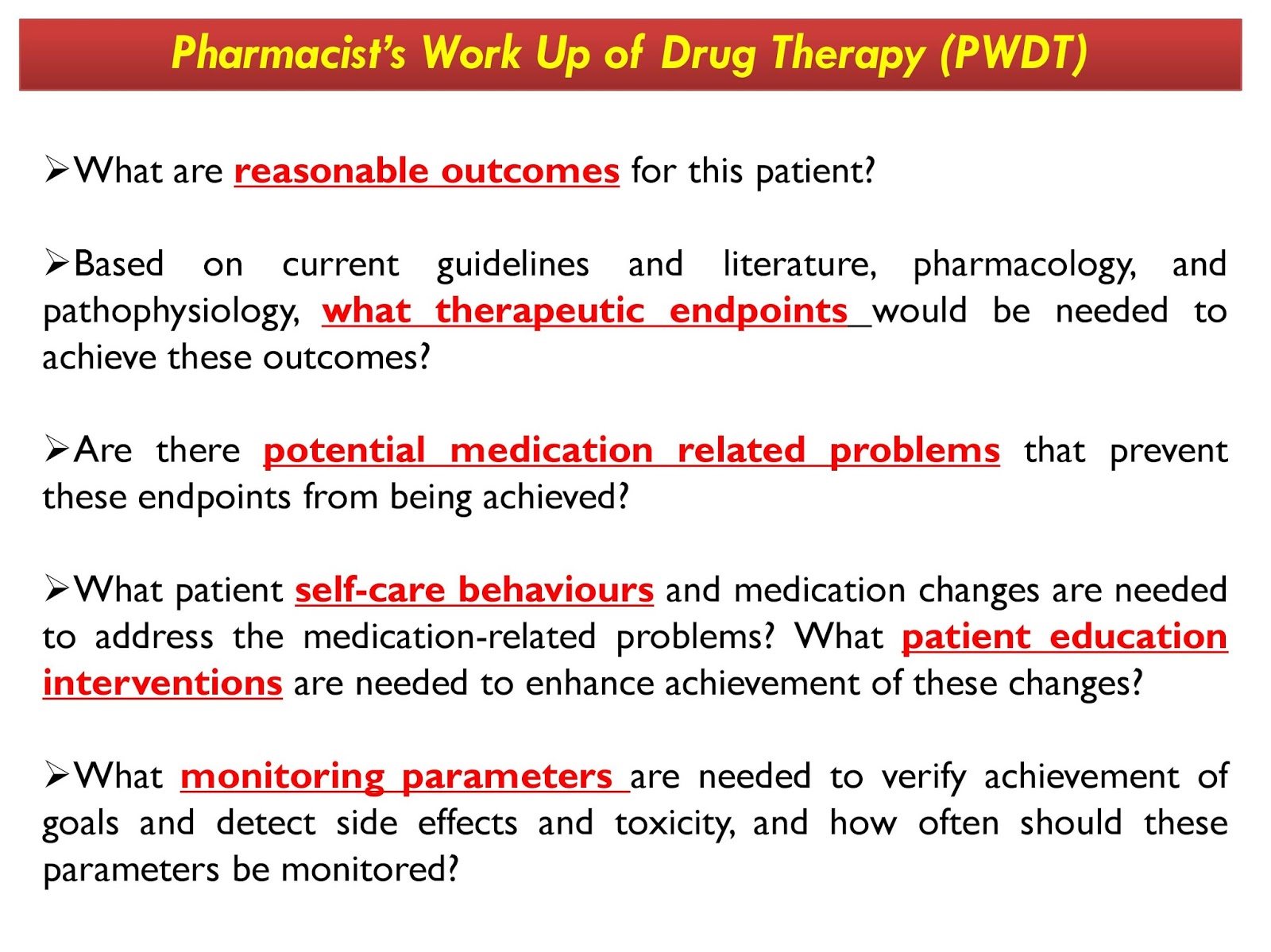 Doctor of Pharmacy Case presentation SOAPME* format