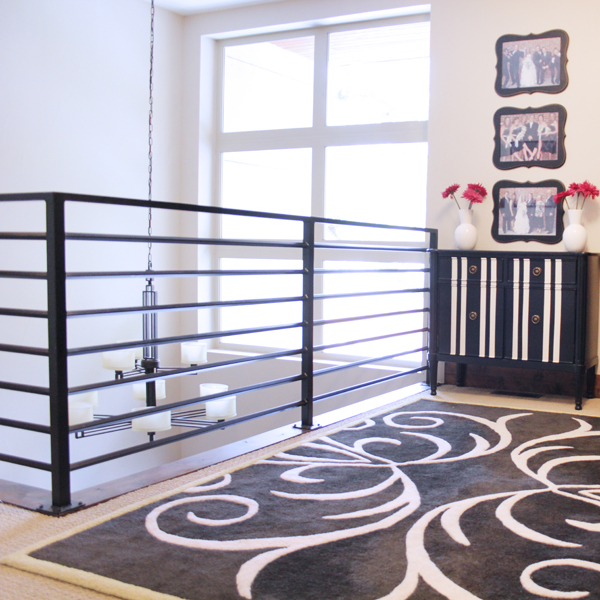 Diy With Style How To Child Proof Horizontal Railings Blue I In Our House That Danger Is The Horizontal Railing Second Floor Hallway Right Between Boys Bedrooms