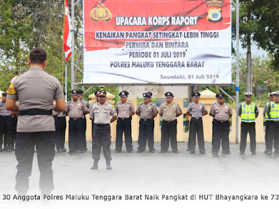 30 Anggota Polres MTB Naik Pangkat di HUT Bhayangkara ke 73 30 Anggota Polres MTB Naik Pangkat di HUT Bhayangkara ke 73