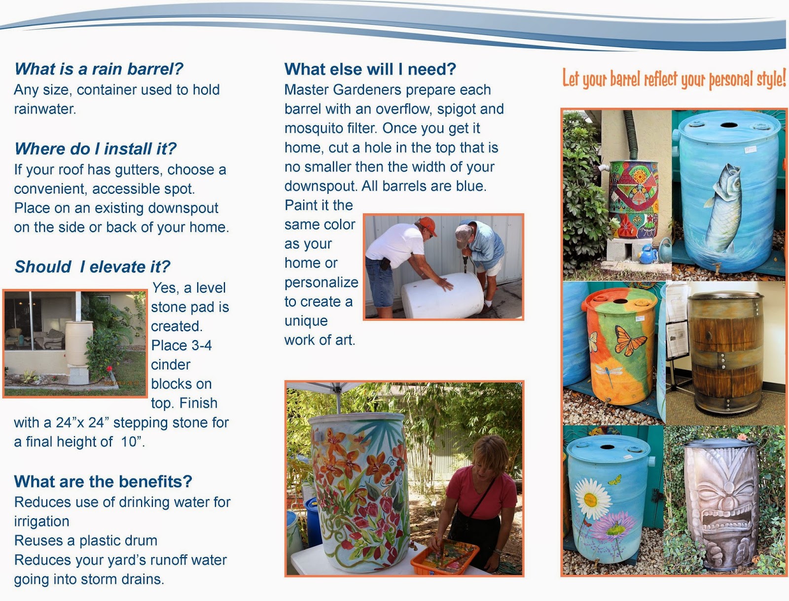University of Florida/IFAS Charlotte County Extension Rain Barrel