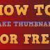 How to generate thumb nails and tags for YouTube video