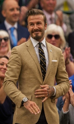 Wear It Like Beckham: David Beckham Attends Wimbledon