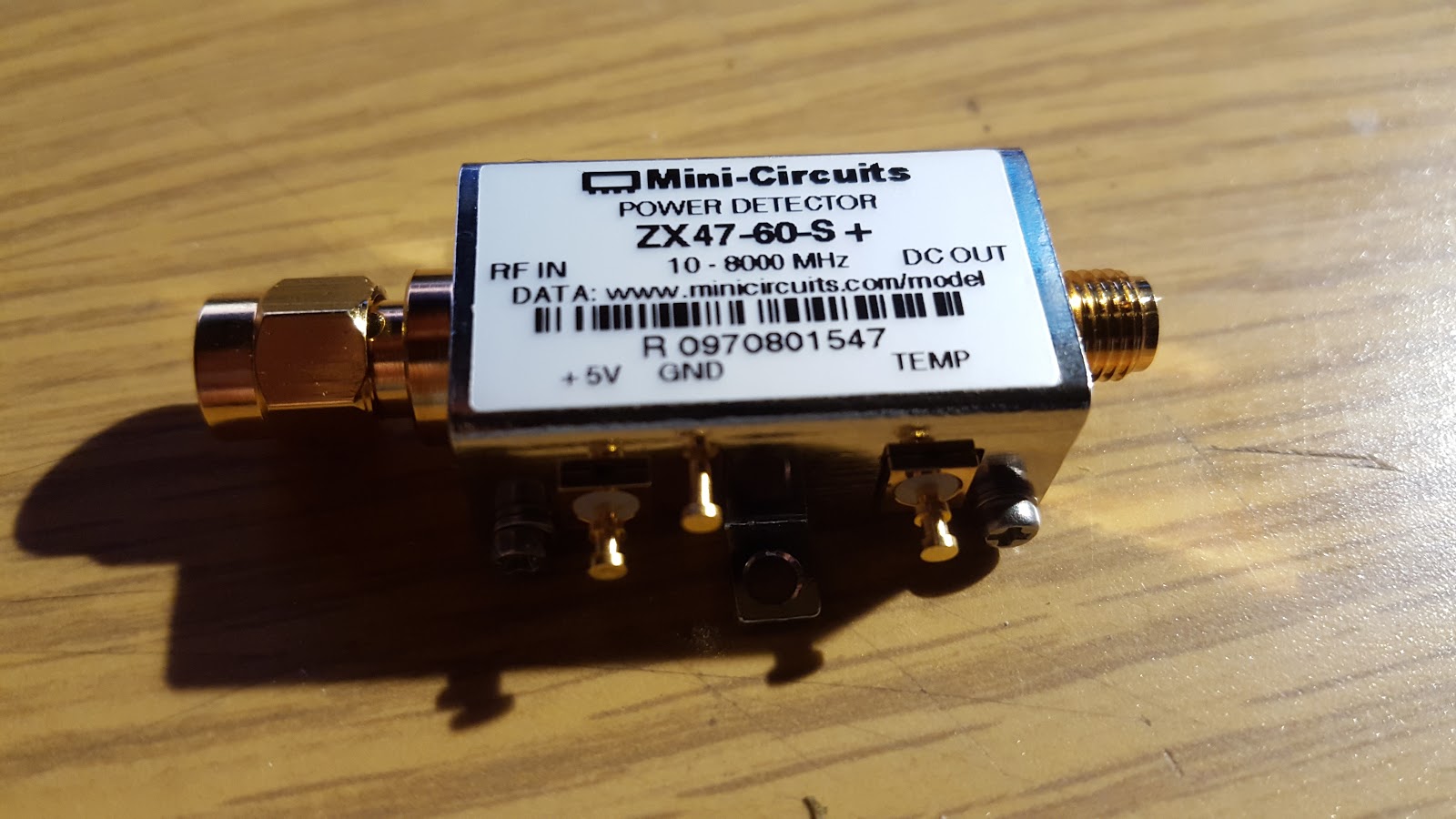 WW1L Arduino Nano + LCD + Mini Circuits ZX4760+ Power Detector