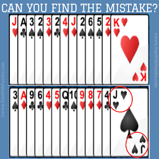Answer of What is wrong in this cards picture puzzle?