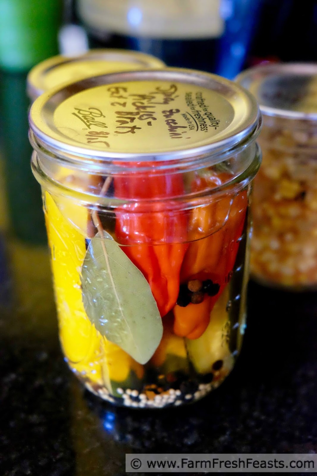 Farm Fresh Feasts Hot and Spicy Zucchini Pickles
