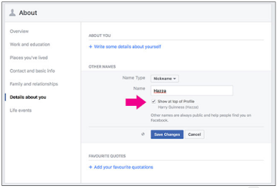 Can I Change My Profile Name On Facebook?