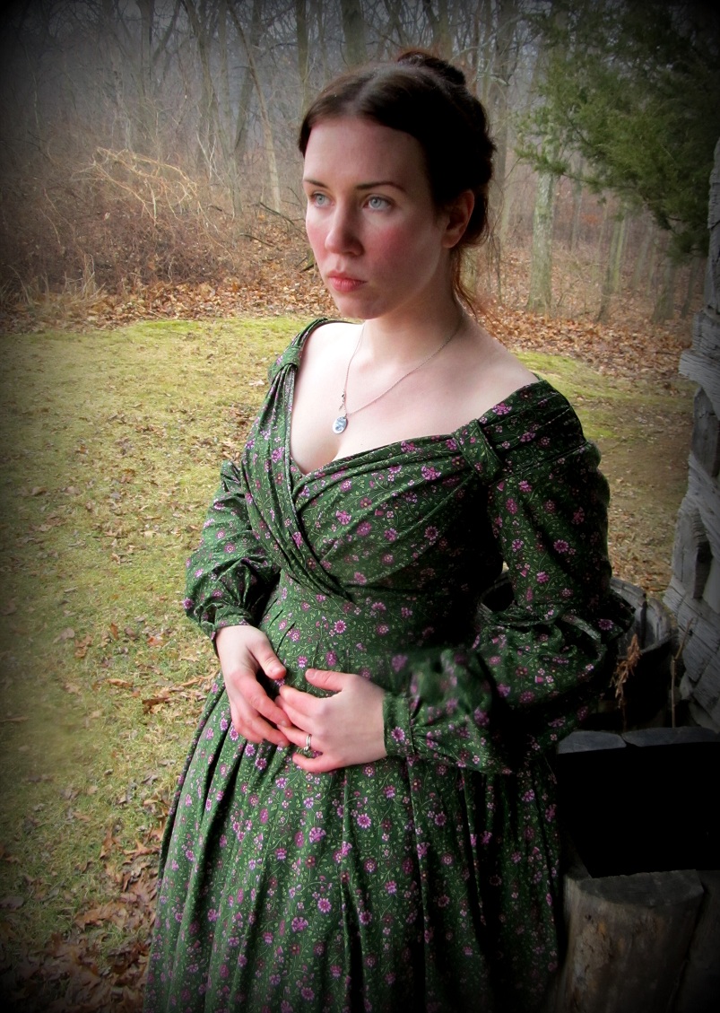Romantic History: Finished 1830's Christmas Dress