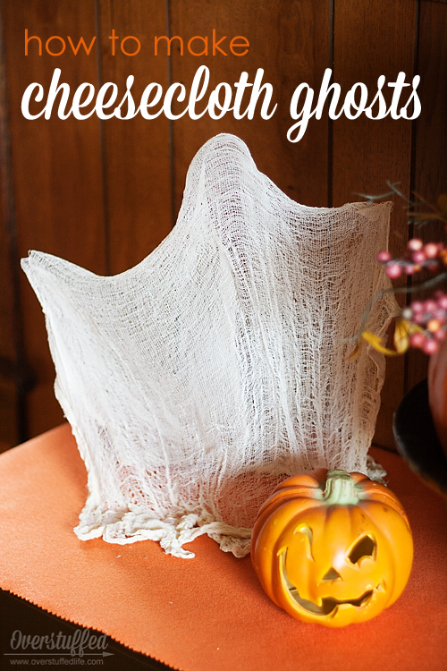How to Make Cheesecloth Ghosts for Halloween Make these adorable ghosts for Halloween using items you most likely already have around the house