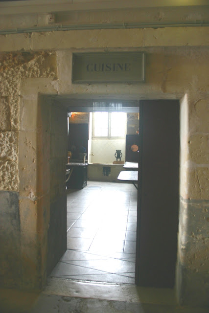 The entrance to the KITCHEN of Chateau Valencay.