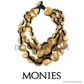 Queen Maxima Style MONIES Gold Choker Necklace